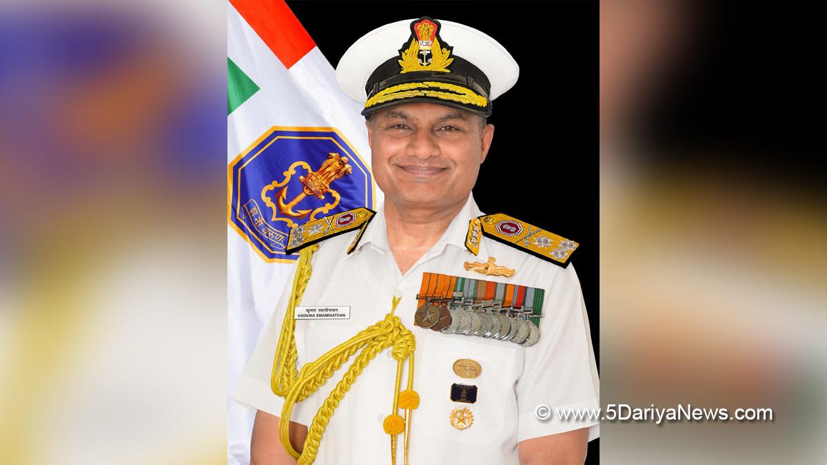 Military, Indian Navy, Vice Admiral Krishna Swaminathan, Chief of the Naval Staff, New Delhi