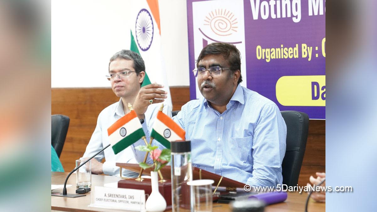 A Sreenivas, Election Commision Haryana, ECI, Chief Electoral Officer Haryana, CEO Haryana