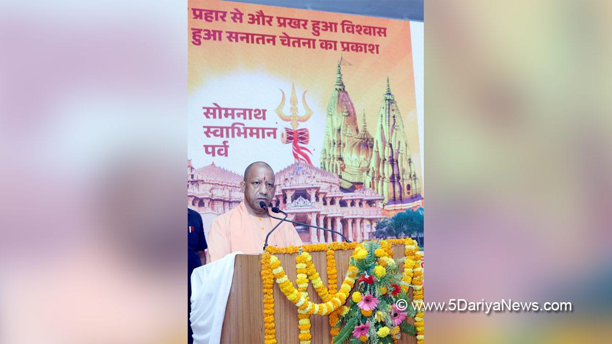 Yogi Adityanath, BJP Uttar Pradesh, Chief Minister of Uttar Pradesh, Varanasi, Uttar Pradesh, Somnath Sankalp Mahotsav, Somnath Swabhiman Parv