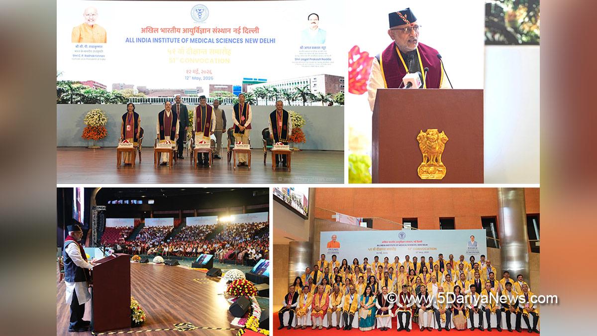 CP Radhakrishnan, Chandrapuram Ponnusami Radhakrishnan, Vice President of India, BJP, Bharatiya Janata Party, Jagat Prakash Nadda, JP Nadda, AIIMS New Delhi, New Delhi