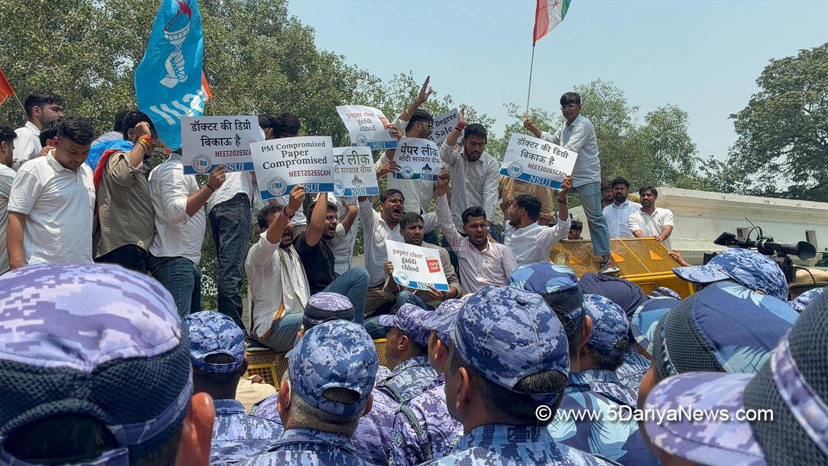 Protest, NEET, NEET Exam, NEET Exam 2026, NEET Exam Leak, New Delhi