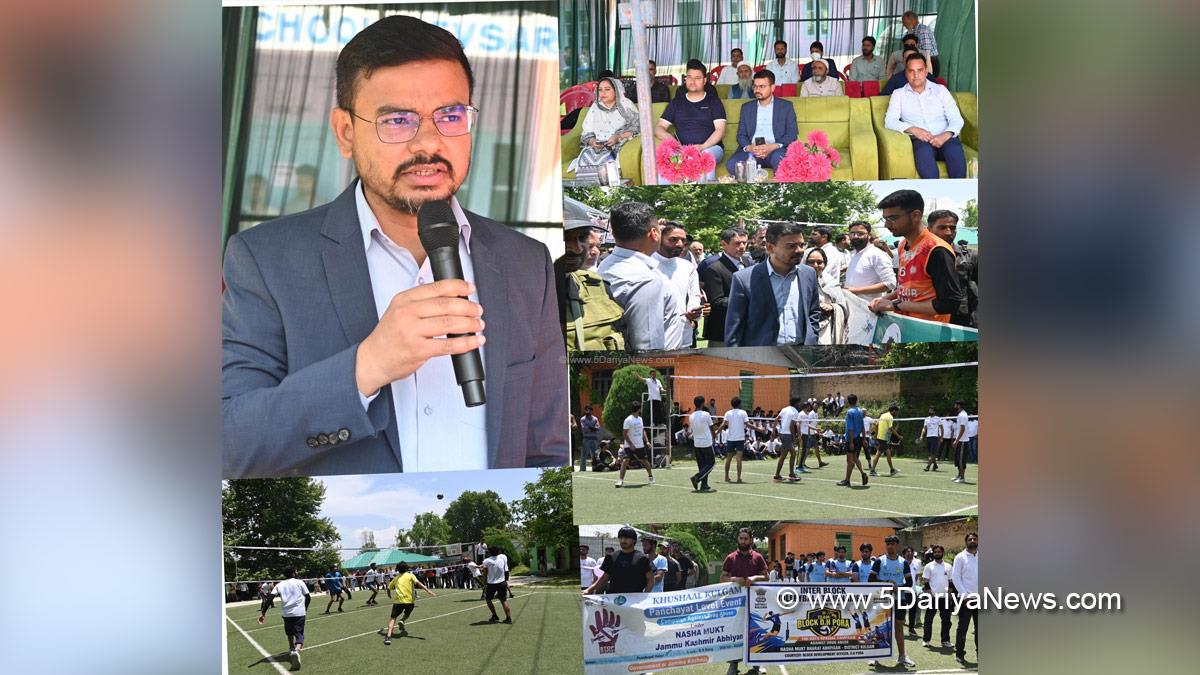 Shahzad Alam, Kulgam, Deputy Commissioner Kulgam, Nasha Mukt Bharat Abhiyaan