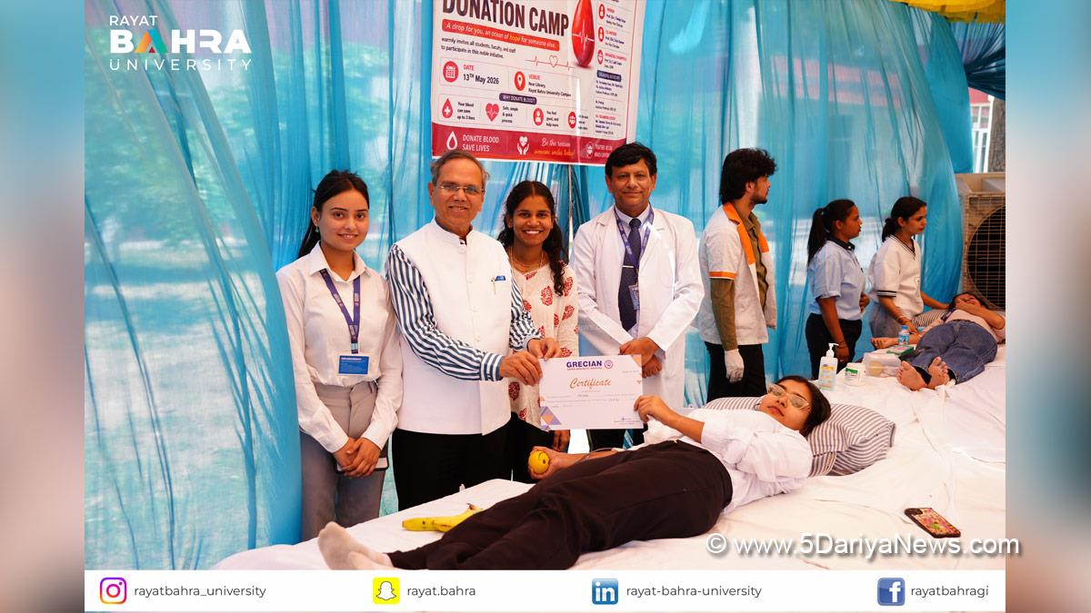 Rayat Bahra University, Rayat Bahra Group of Institutions, RBGI, Gurvinder Singh Bahra, Blood Donation camp