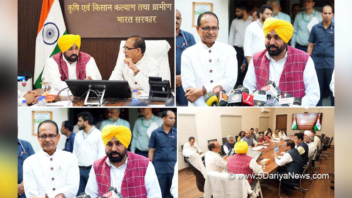 Bhagwant Mann, Bhagwant Singh Mann, AAP Punjab, Chief Minister Of Punjab, Shivraj Singh Chouhan, Shivraj Chauhan, BJP, Bharatiya Janata Party, New Delhi