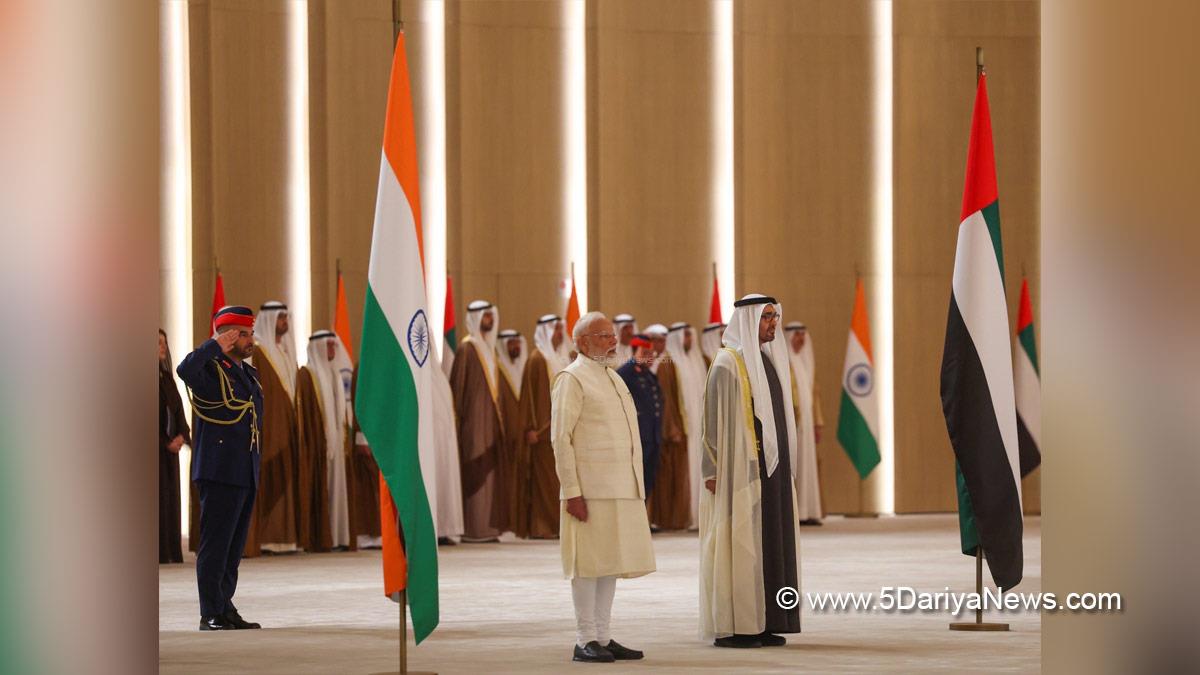 Narendra Modi, BJP, Bharatiya Janata Party, Prime Minister of India, Sheikh Mohamed bin Zayed Al Nahyan, Abu Dhabi
