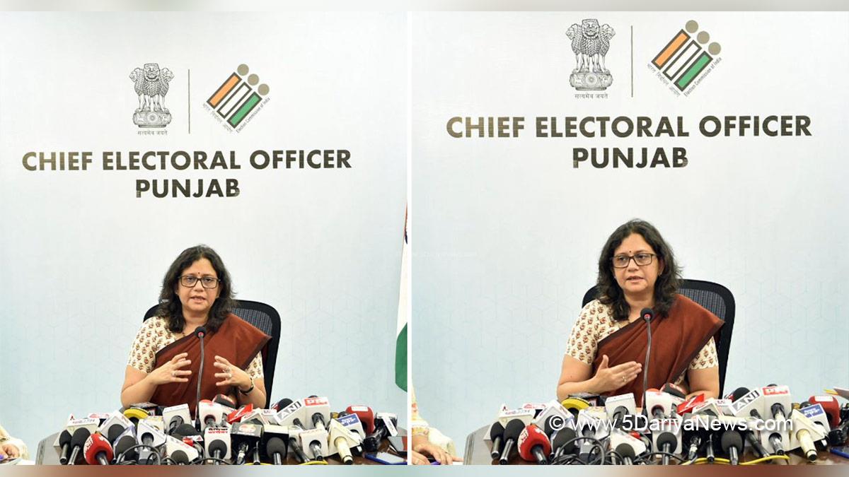 Anindita Mitra, Election Commision Punjab, ECI, Chief Electoral Officer Punjab, CEO Punjab