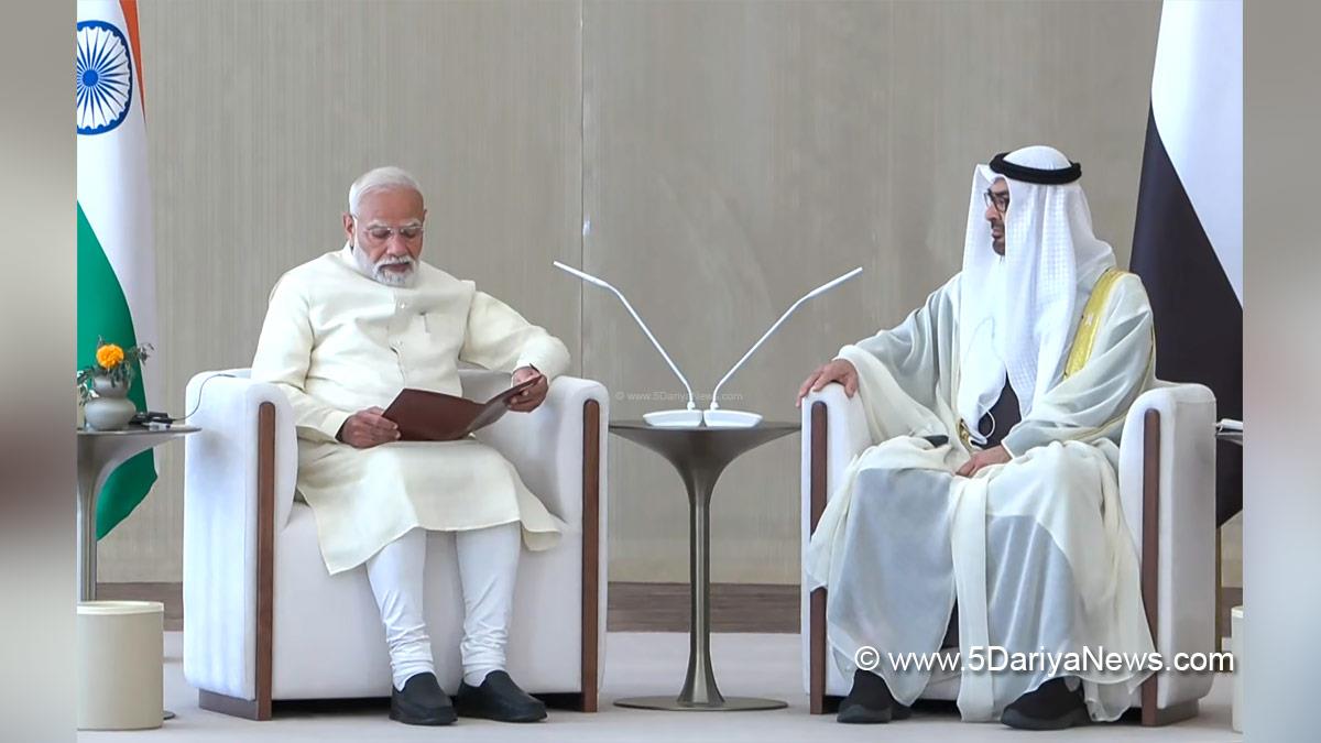 Narendra Modi, BJP, Bharatiya Janata Party, Prime Minister of India, Sheikh Mohamed bin Zayed Al Nahyan, Abu Dhabi