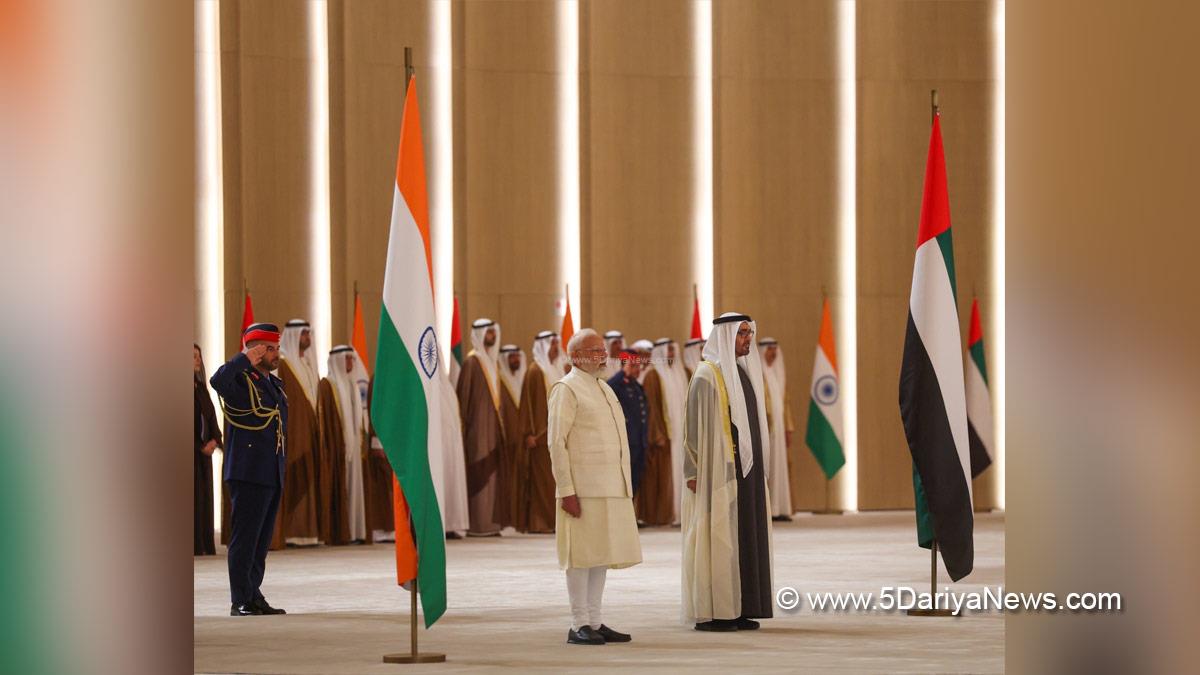 Narendra Modi, BJP, Bharatiya Janata Party, Prime Minister of India, Sheikh Mohamed bin Zayed Al Nahyan, Abu Dhabi