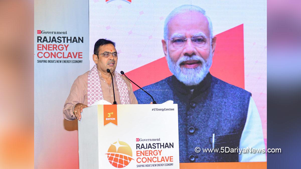 Bhajan Lal Sharma, BJP Rajasthan, Chief Minister Of Rajasthan, Jaipur, Rajasthan Energy Conclave