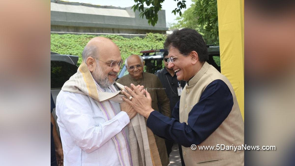 Piyush Goyal, Commerce and Industry Minister, BJP, Bharatiya Janata Party, Amit Shah, Gandhinagar