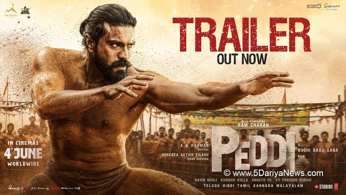 Ram Charan, Peddi, Peddi Trailer, Peddi Trailer Out, Tollywood, Tollywood News, Latest Tollywood News, Hyderabad