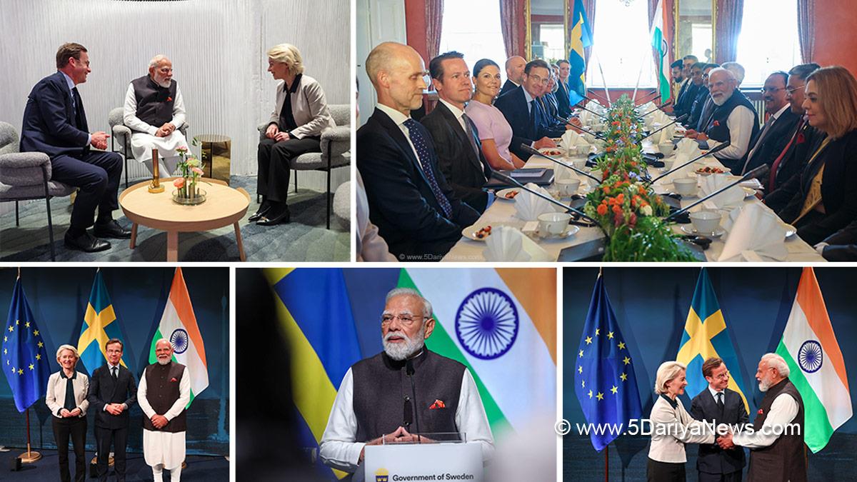 Narendra Modi, BJP, Bharatiya Janata Party, Prime Minister of India, Ulf Kristersson, Gothenburg, Sweden
