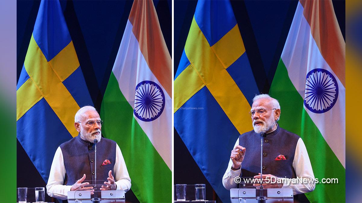 Narendra Modi, BJP, Bharatiya Janata Party, Prime Minister of India, Ulf Kristersson, Gothenburg, Sweden