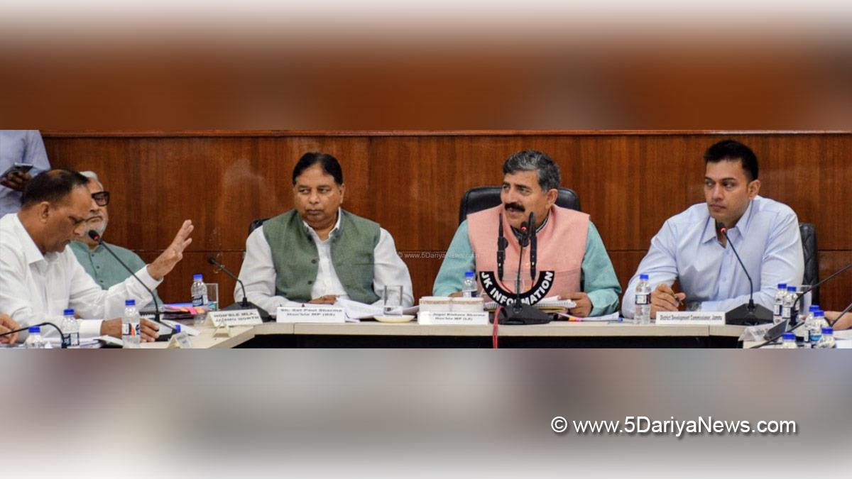 Jugal Kishore Sharma, BJP JK, Rakesh Minhas, Dr Rakesh Minhas, DC Jammu, Jammu, Deputy Commissioner Jammu