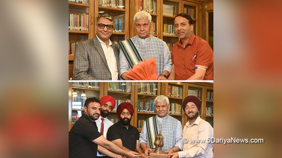 Manoj Sinha, Lieutenant Governor JK, Srinagar, Javid Ahmad Tenga