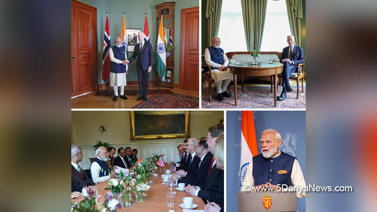 Narendra Modi, BJP, Bharatiya Janata Party, Prime Minister of India, Oslo, Jonas Gahr Store