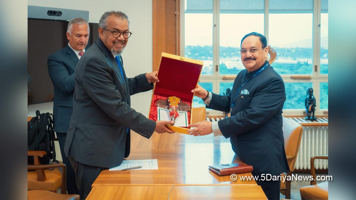 Jagat Prakash Nadda, JP Nadda, BJP, Bharatiya Janata Party, Geneva