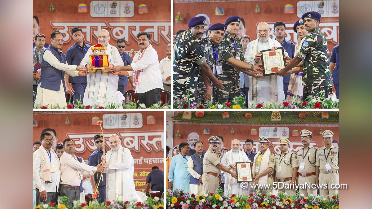 Amit Shah, Union Home Minister, BJP, Bharatiya Janata Party, Vishnu Deo Sai, BJP Chhattisgarh, Chief Minister of Chhattisgarh, Jagdalpur, Chhattisgarh