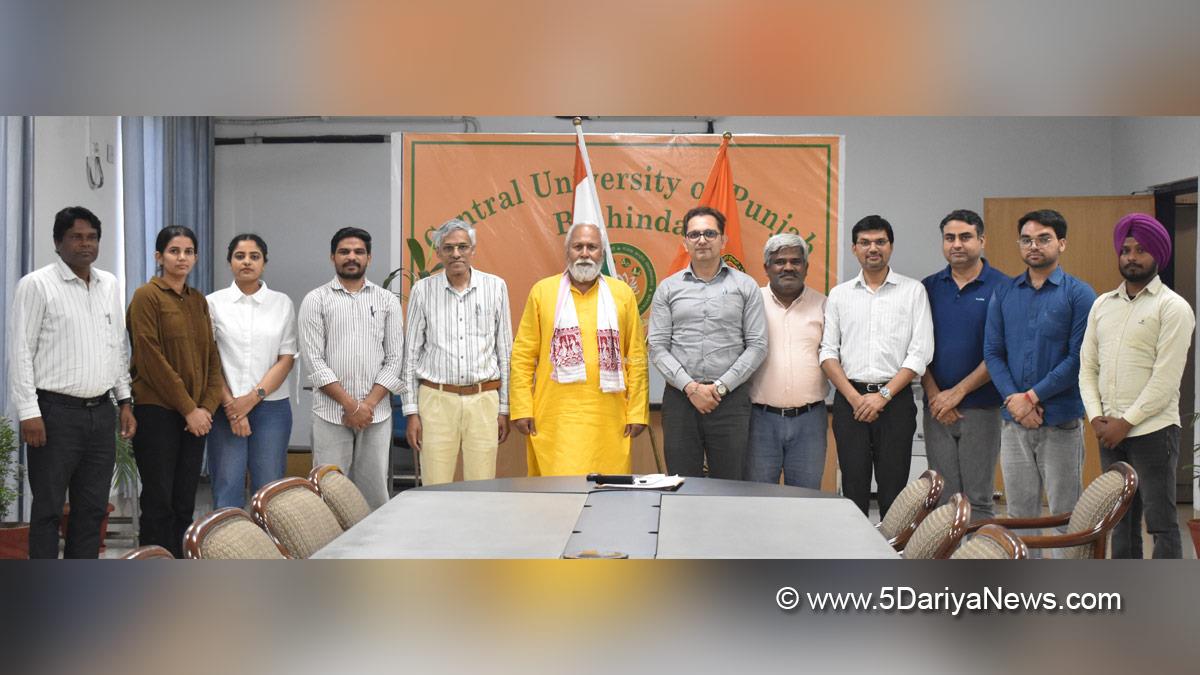 Central University of Punjab, CUPB, Bathinda, Prof Raghvendra P Tiwari