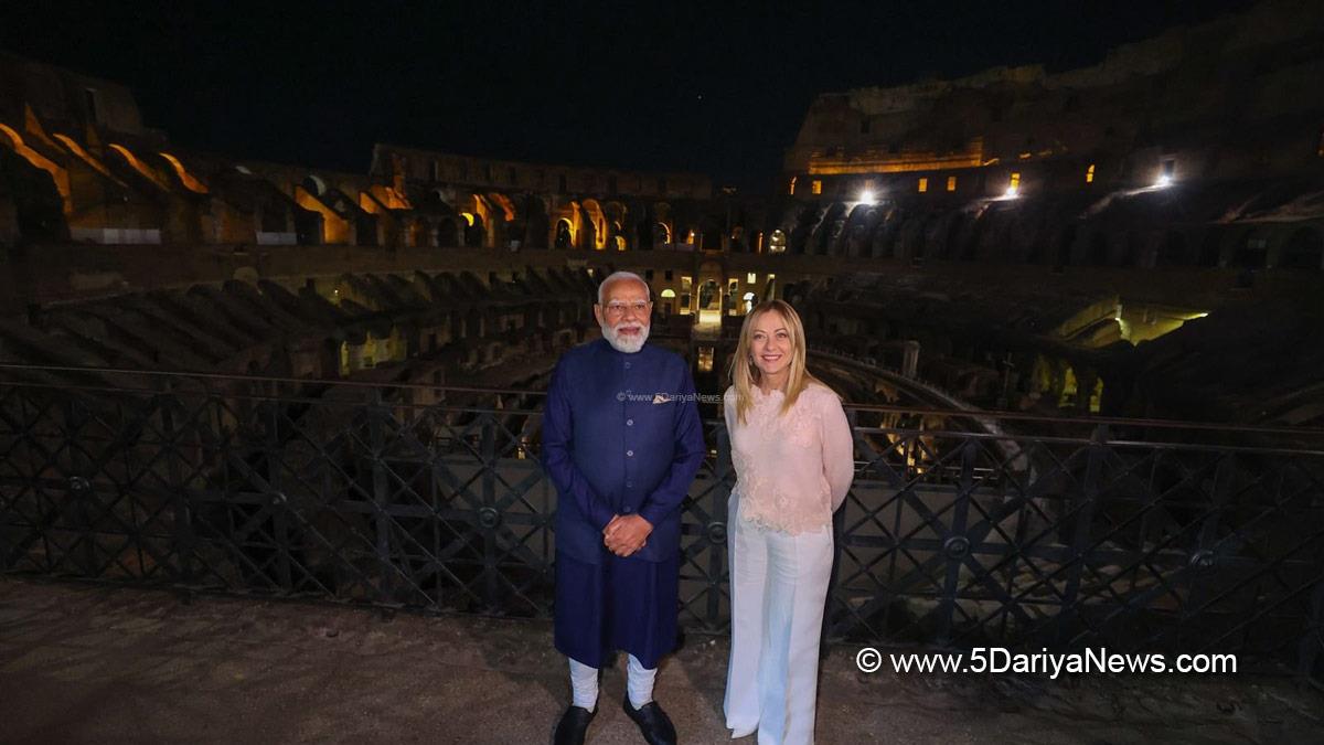 Narendra Modi, BJP, Bharatiya Janata Party, Prime Minister of India, Giorgia Meloni, Rome