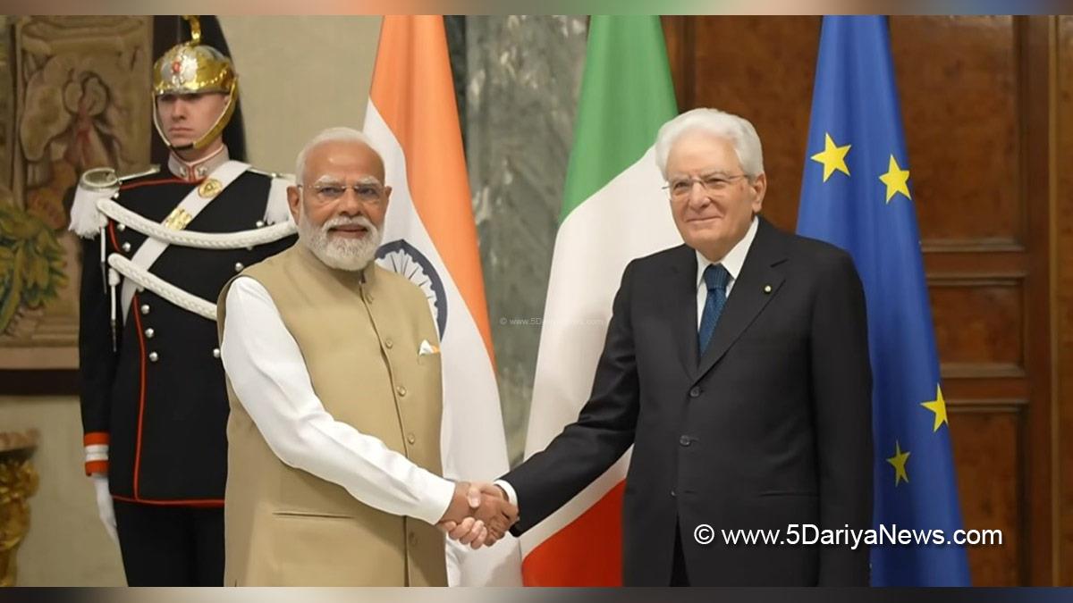 Narendra Modi, BJP, Bharatiya Janata Party, Prime Minister of India, Sergio Mattarella, Rome