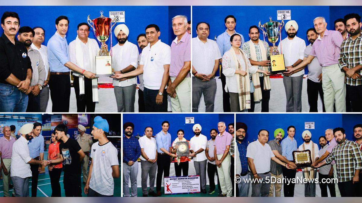 Amritpal Singh Sukhanand, AAP Punjab, Punjab, Punjab News, Latest Punjab News, Jalandhar, Raizada Hansraj Badminton Stadium Jalandhar, Punjab Badminton Association