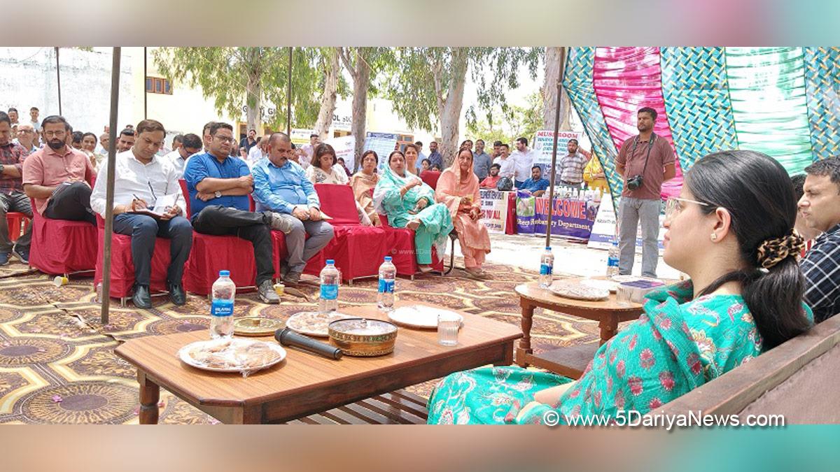 Ayushi Sudan, Samba, Deputy Commissioner Samba, Block Diwas, Mega Block Diwas
