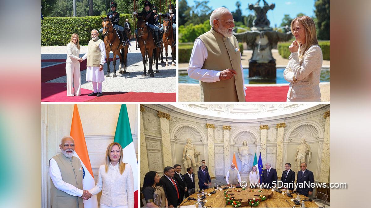 Narendra Modi, BJP, Bharatiya Janata Party, Prime Minister of India, Giorgia Meloni, Rome