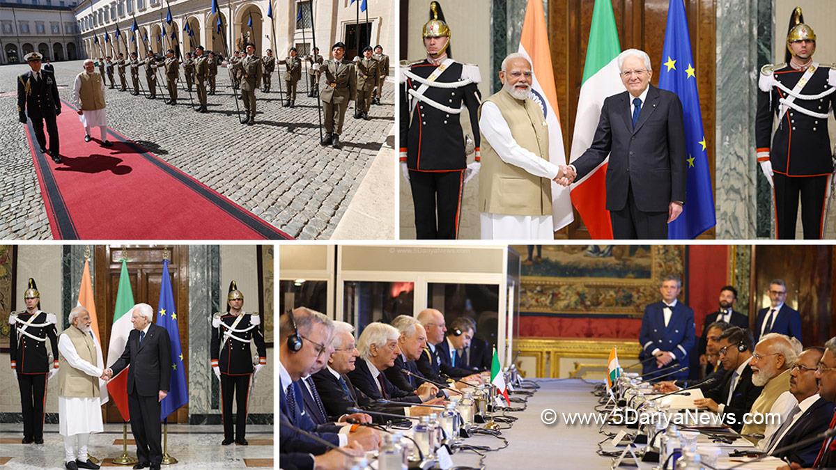 Narendra Modi, BJP, Bharatiya Janata Party, Prime Minister of India, Sergio Mattarella, Rome