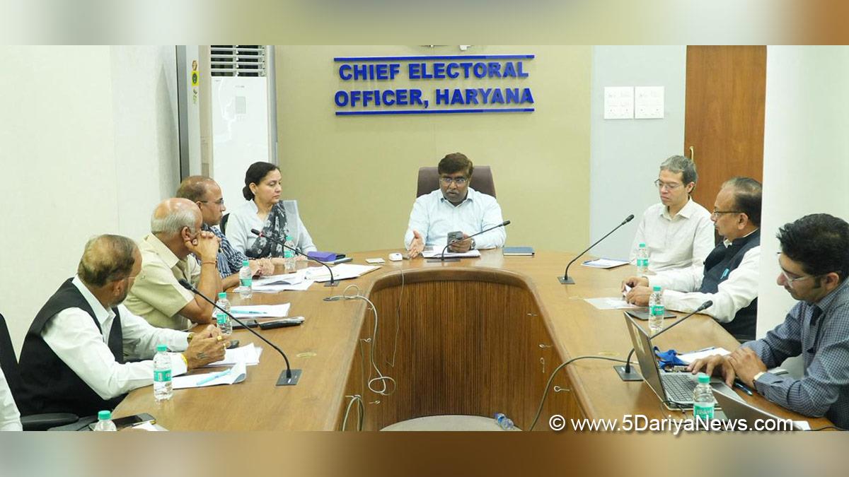 A Sreenivas, Election Commision Haryana, ECI, Chief Electoral Officer Haryana, CEO Haryana