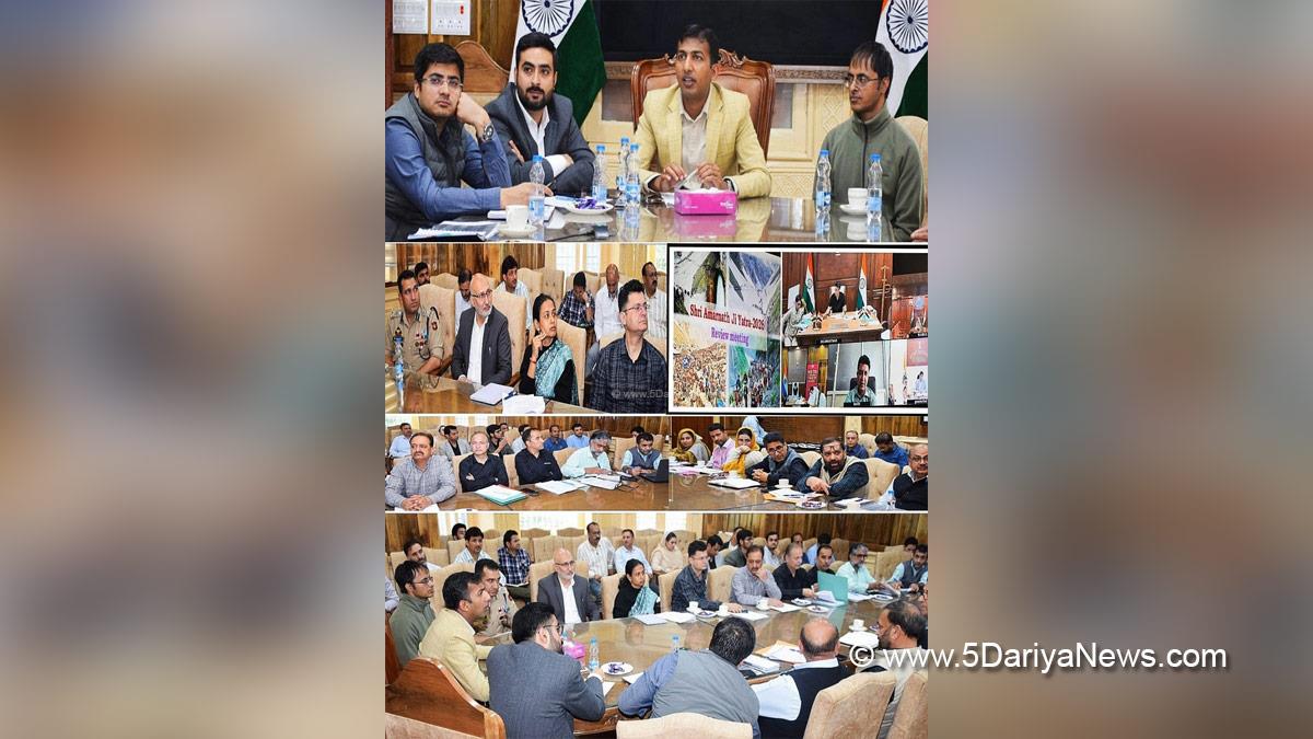 Anshul Garg, Divisional Commissioner Kashmir, Akshay Labroo, Srinagar, Deputy Commissioner Srinagar, Faz Lul Haseeb, Shri Amarnath Ji Yatra 2026, SANJY 2026