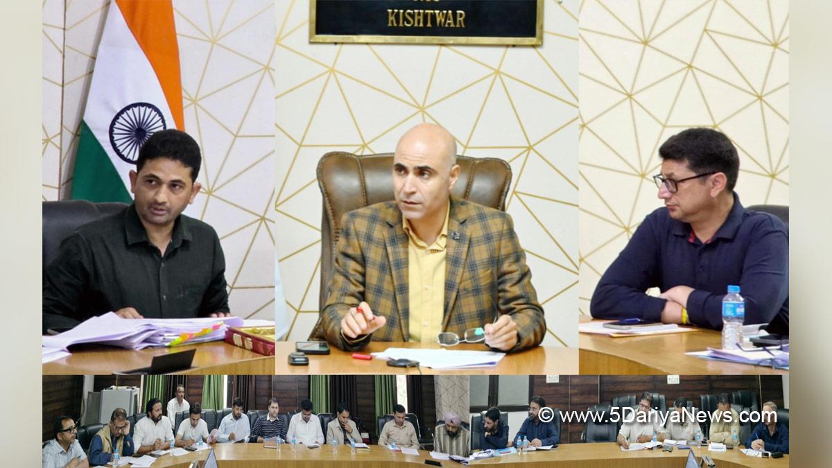 Pankaj Kumar Sharma, Kishtwar, DC Kishtwar, Deputy Commissioner Kishtwar