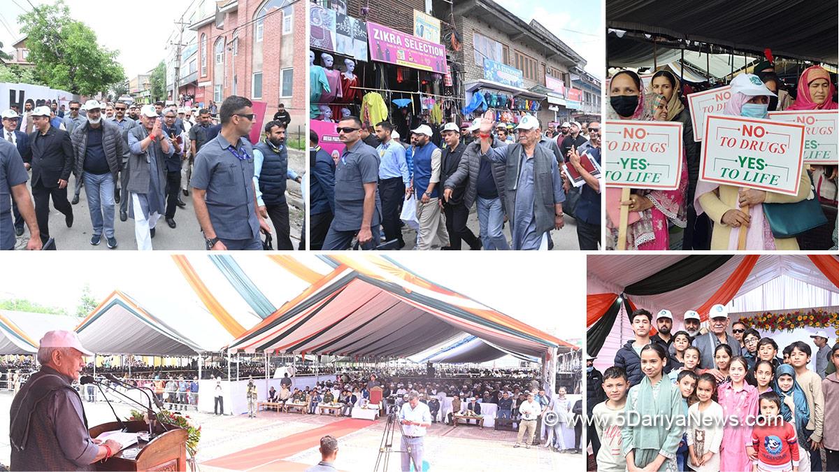 Manoj Sinha, Lieutenant Governor JK, Nasha Mukt Jammu Kashmir Padyatra, Shopian