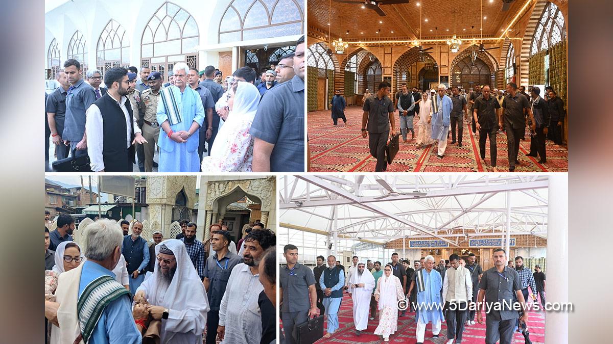 Manoj Sinha, Lieutenant Governor JK, Akshay Labroo, Srinagar, Deputy Commissioner Srinagar, Anshul Garg, Divisional Commissioner Kashmir