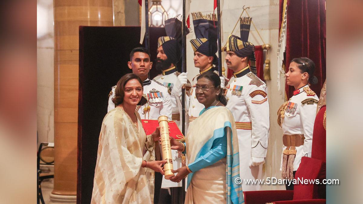 Droupadi Murmu, President of India, President, Indian President, Rashtrapati, Padma Awards, Harmanpreet Kaur, New Delhi