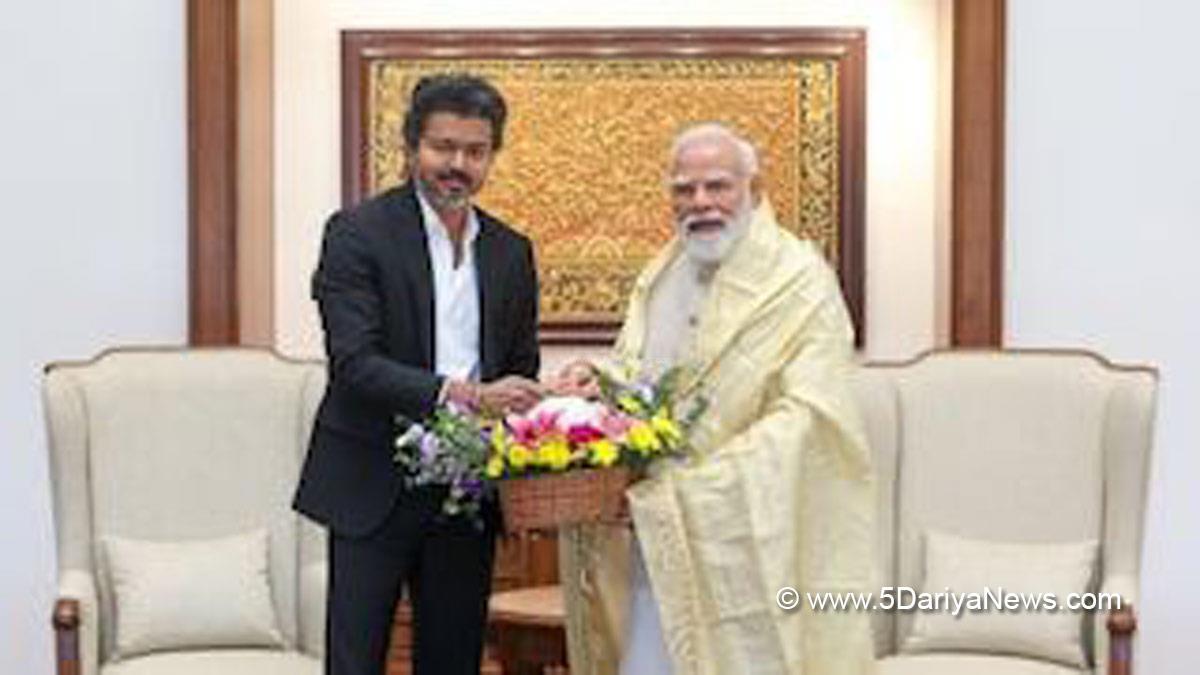 Narendra Modi, BJP, Bharatiya Janata Party, Prime Minister of India, Joseph Vijay, Chandrasekaran Joseph Vijay, Chief Minister of Tamil Nadu, New Delhi