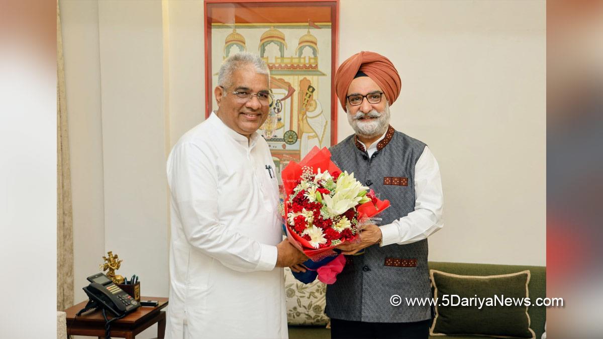 Bhupender Yadav, Bhupendra Yadav, BJP, Bharatiya Janata Party, Taranjit Singh Sandhu, Lieutenant Governor of Delhi, New Delhi