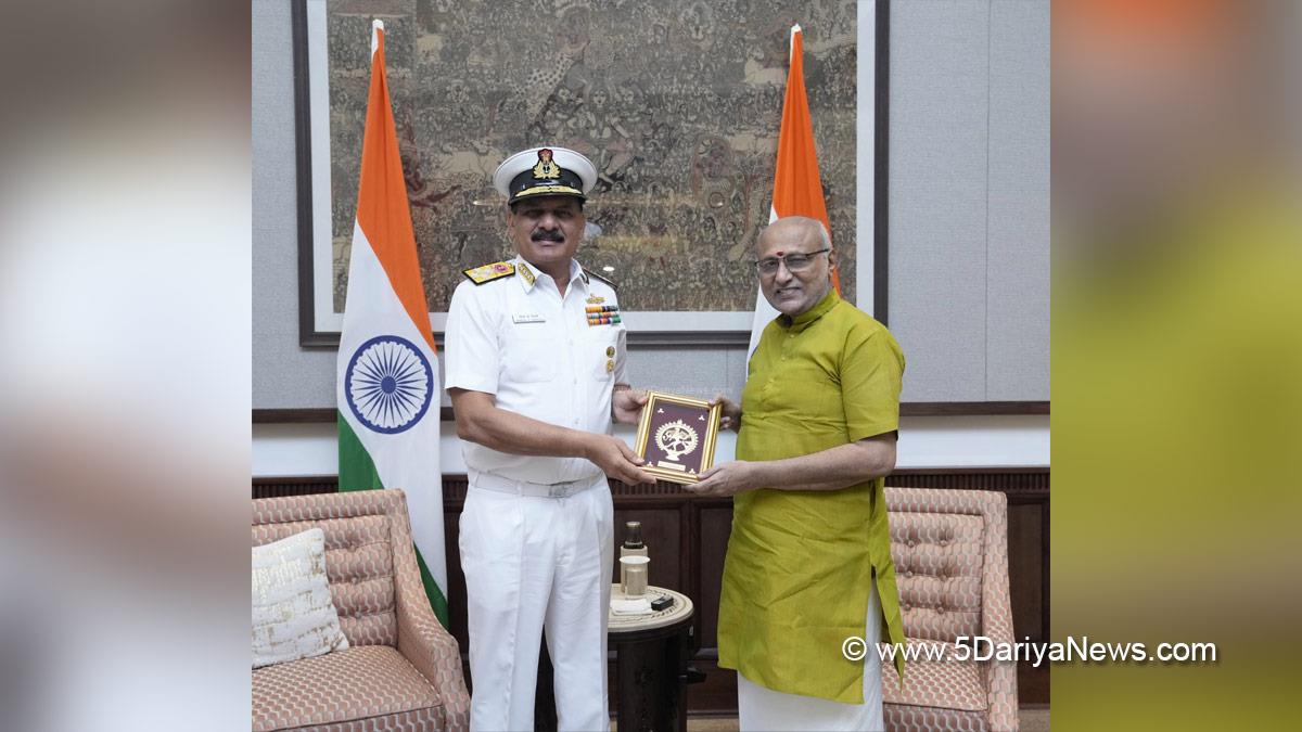 CP Radhakrishnan, Chandrapuram Ponnusami Radhakrishnan, Vice President of India, BJP, Bharatiya Janata Party, Admiral Dinesh K Tripathi, New Delhi
