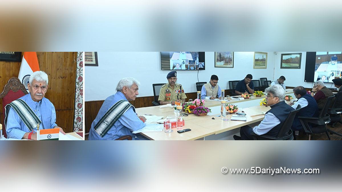 Manoj Sinha, Lieutenant Governor JK, Atal Dulloo, Chief Secretary JK, Srinagar, Nasha Mukt Jammu Kashmir Abhiyan