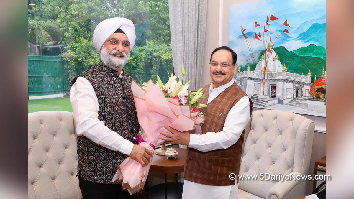 Jagat Prakash Nadda, JP Nadda, BJP, Bharatiya Janata Party, Taranjit Singh Sandhu, Lieutenant Governor of Delhi, New Delhi