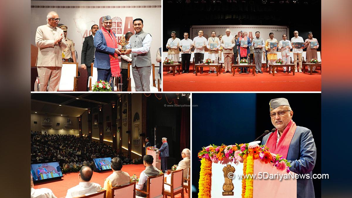 CP Radhakrishnan, Chandrapuram Ponnusami Radhakrishnan, Vice President of India, BJP, Bharatiya Janata Party, Dr Pramod Sawant, Chief Minister of Goa, Pusapati Ashok Gajapathi Raju, Shripad Yesso Naik, Panaji, Goa