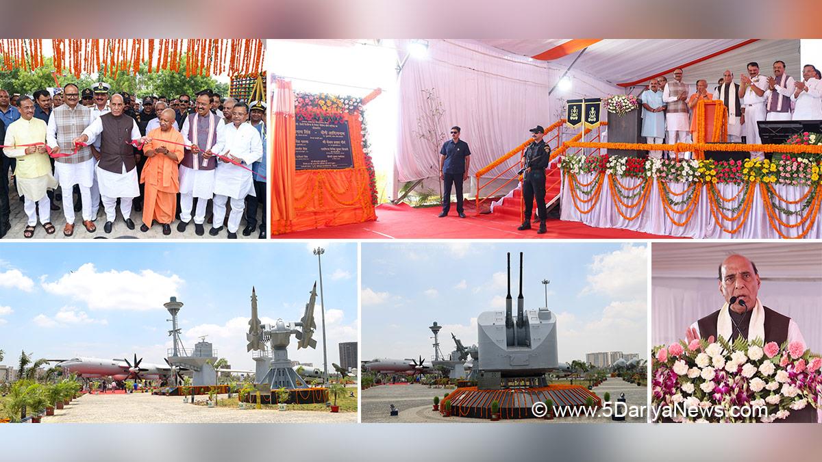 Rajnath Singh, Union Defence Minister, BJP, Bharatiya Janata Party, Yogi Adityanath, BJP Uttar Pradesh, Chief Minister of Uttar Pradesh, Lucknow, Nausena Shaurya Vatika