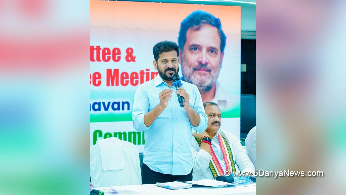 A Revanth Reddy, Anumula Revanth Reddy, Revanth Reddy, Chief Minister of Telangana, Indian National Congress, Congress, Telangana, Hyderabad