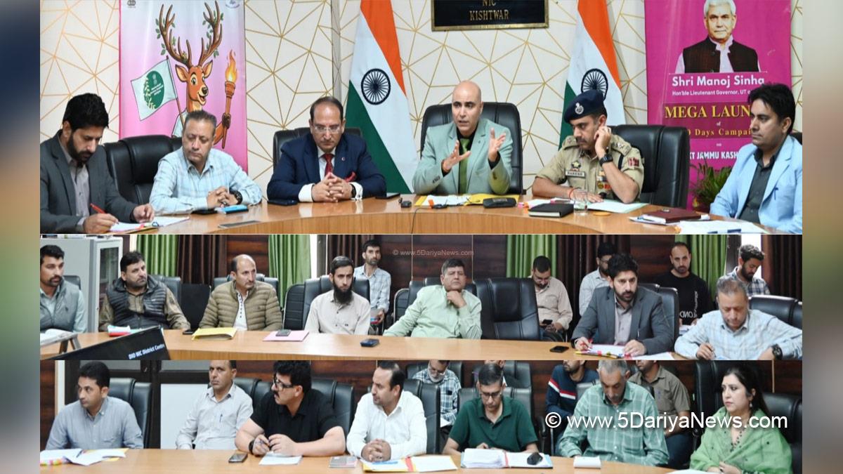Pankaj Kumar Sharma, Kishtwar, DC Kishtwar, Deputy Commissioner Kishtwar