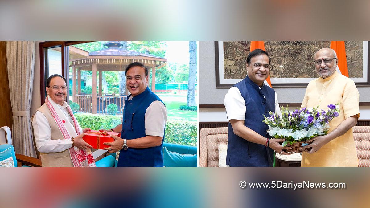 Himanta Biswa Sarma, Chief Minister of Assam, BJP Assam, Jagat Prakash Nadda, JP Nadda, CP Radhakrishnan, Chandrapuram Ponnusami Radhakrishnan, New Delhi