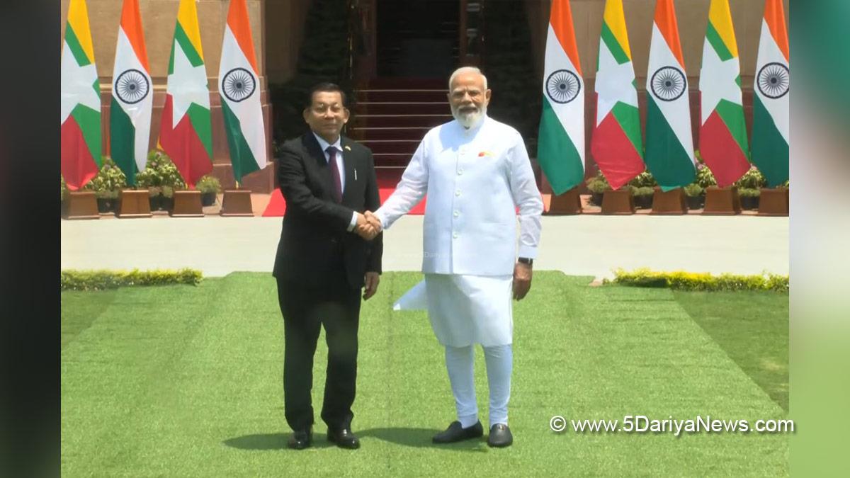 Narendra Modi, BJP, Bharatiya Janata Party, Prime Minister of India, U Min Aung Hlaing, New Delhi