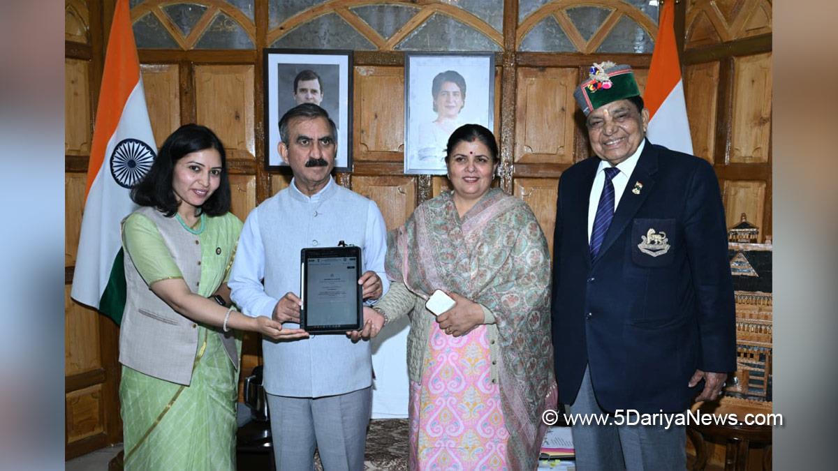 Sukhvinder Singh Sukhu, Thakur Sukhvinder Singh Sukhu, Himachal Congress, Shimla, Chief Minister of Himachal Pradesh, Dr Dhani Ram Shandil, Kamlesh Thakur