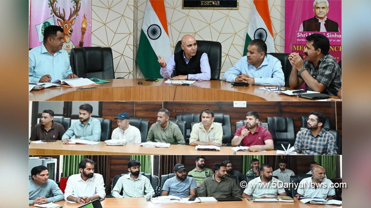 Pankaj Kumar Sharma, Kishtwar, DC Kishtwar, Deputy Commissioner Kishtwar