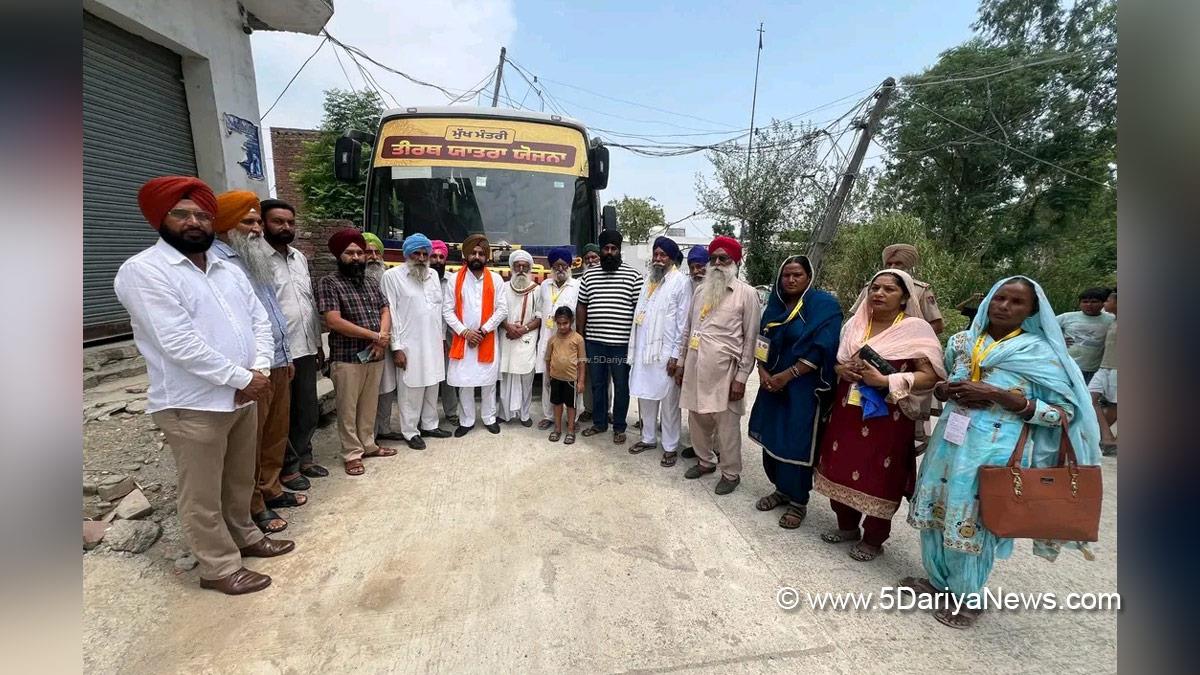 Balbir Singh Pannu, AAP Punjab, Fatehgarh Churian, Mukh Mantri Teerth Yatra, Mukh Mantri Tirth Yatra Scheme