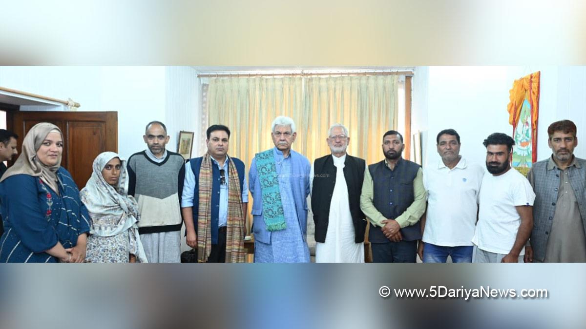 Manoj Sinha, Lieutenant Governor JK, Srinagar, Syed Sajad Hussain Naqvi